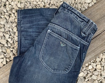 Vervoer soort beklimmen Armani Stonewashed Distressed Jeans - Etsy