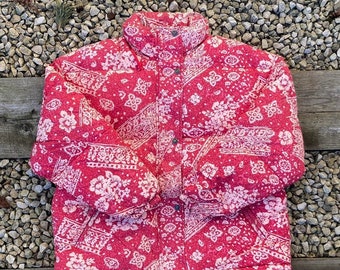 Vintage Nautica Reversible Puffer 
