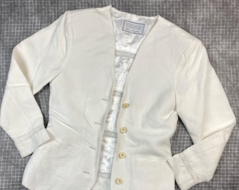 Vintage Gianni Versace Versus Collarless Jacket | 80s