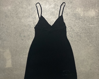 Vintage Dolce and Gabbana Black Slip Dress