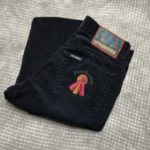 Vintage Best Company Corduroy Trousers Black | 80s