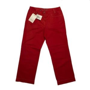 Vintage Murphy and Nye Red Capri Trousers | 00s