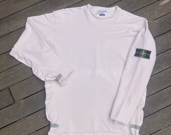 vintage stone island moletom com capuz