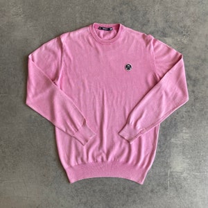 Vintage North Sails Pink Cotton Microweave Jumper | 90s
