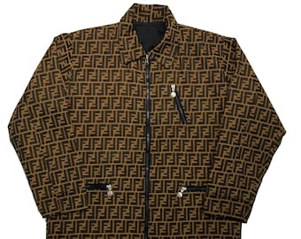 Vintage Fendi Zucca Reversible Coach Jacket | 90s - Etsy