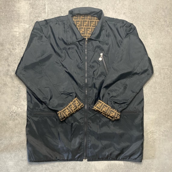 Vintage Fendi Zucca Reversible Coach Jacket 90s Etsy Israel