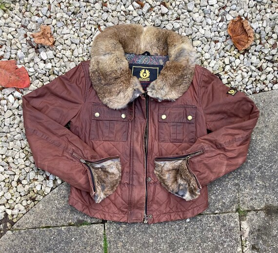 belstaff wax bomber jacket