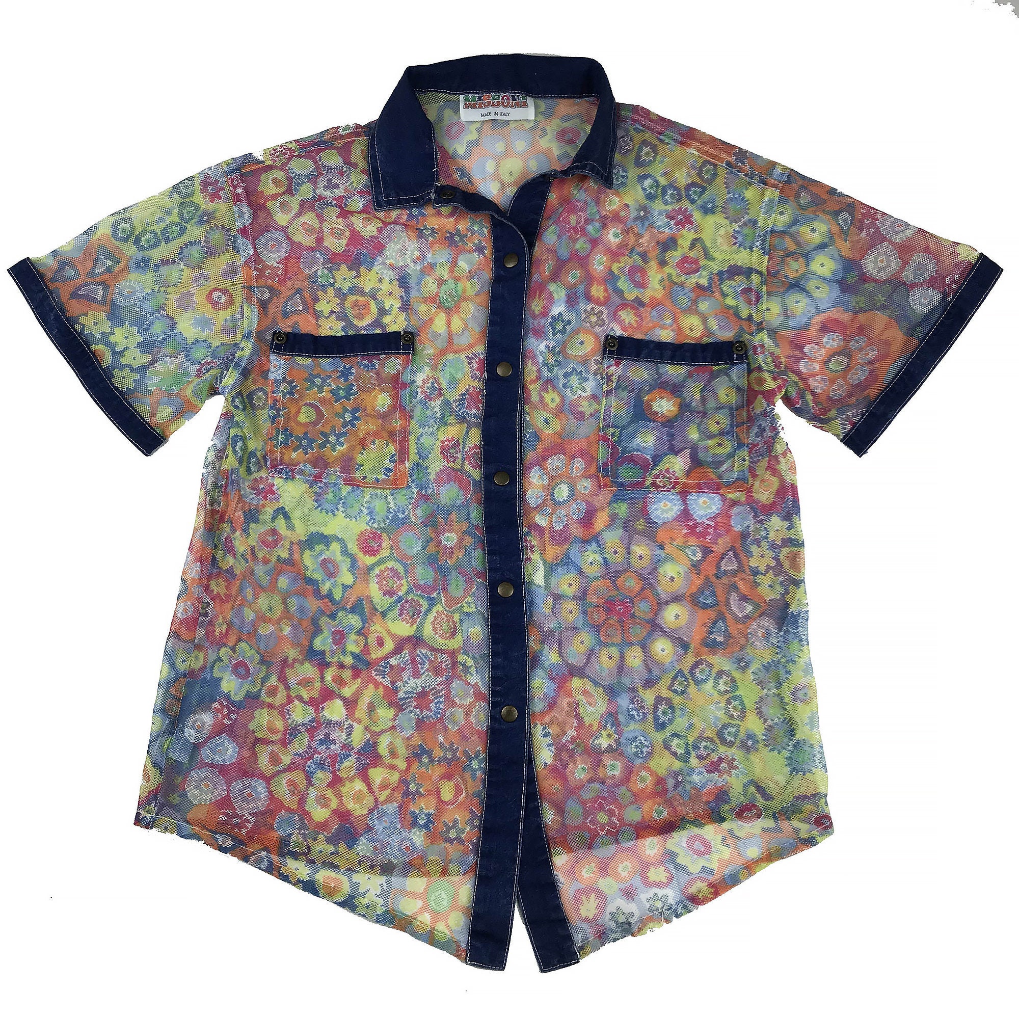 Image of Vintage Missoni Mesh Shirt 70S Small