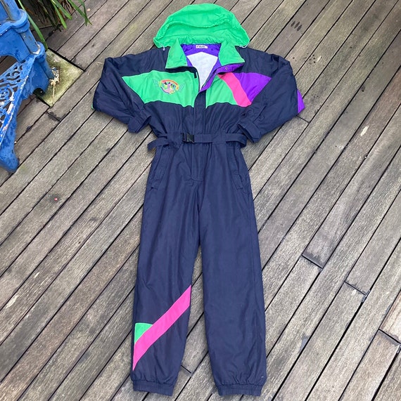 Vintage Fila Snow Beach Ski Suit Snowsuit 80s