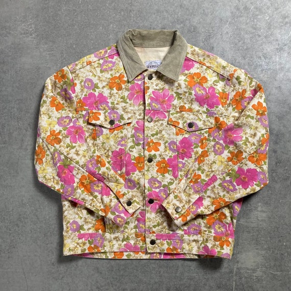 Vintage New Penny Floral Jean Jacket | 90s