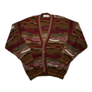 Vintage Jack Daniel Coogi Cosby style Cardigan