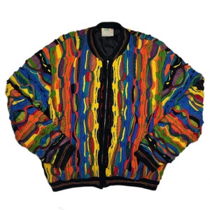 Vintage Coogi Knitted Bomber Jacket | 90s