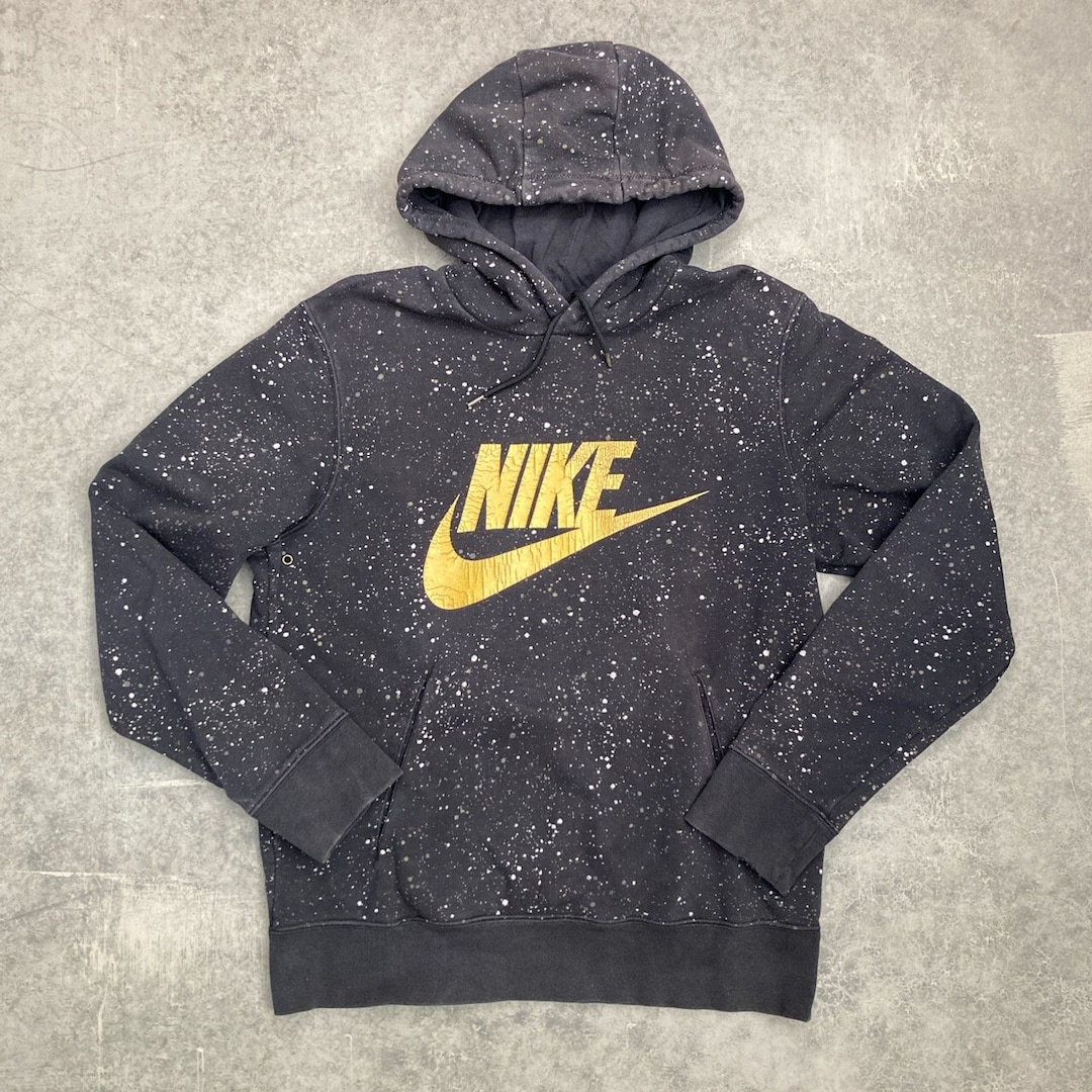 Vintage Nike Black Splatter Hoodie
