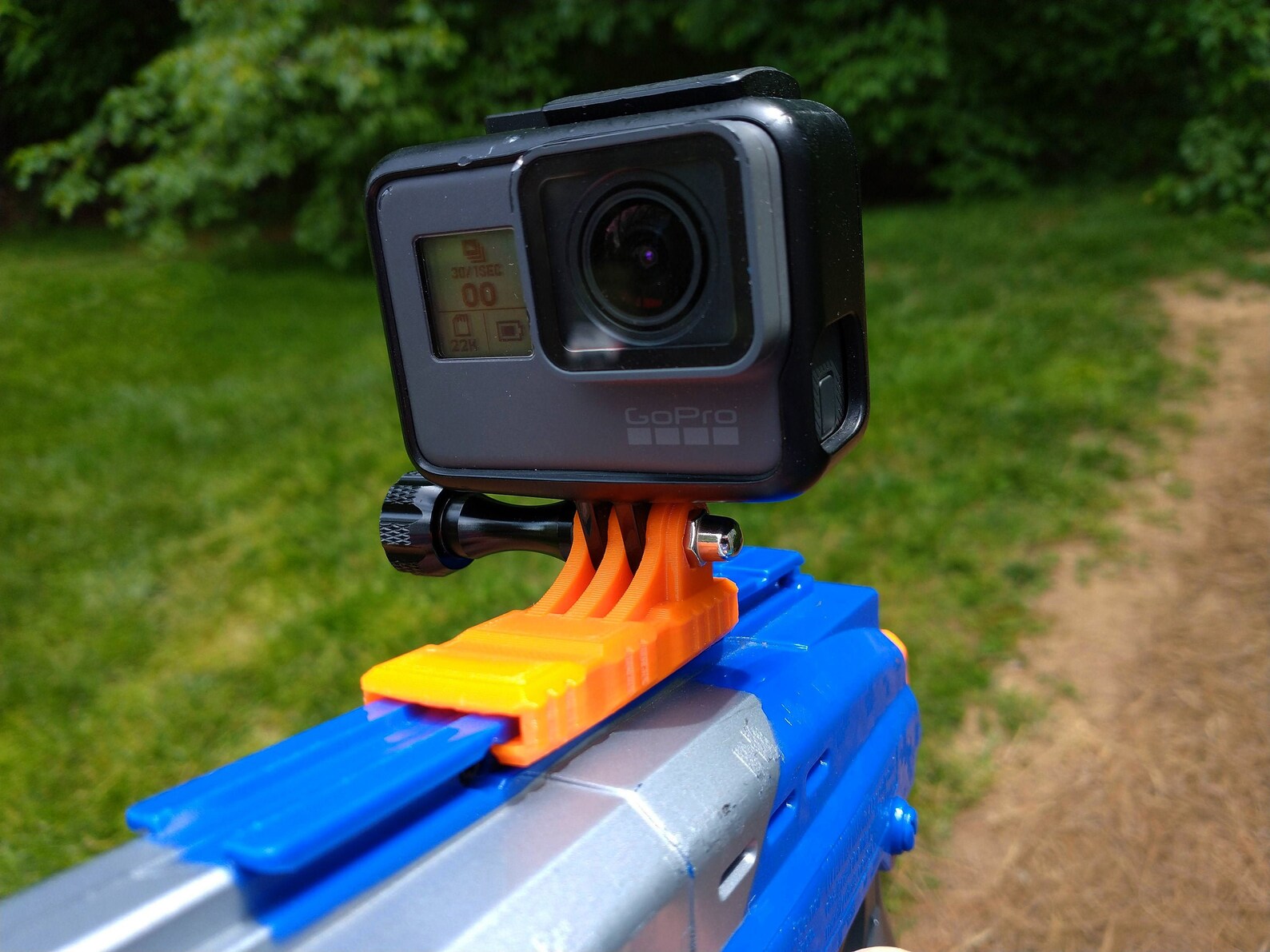 Nerf Rail Gopro Mount Adapter Etsy