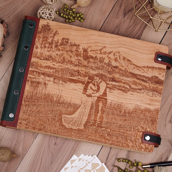 Custom Wedding Album Etsy