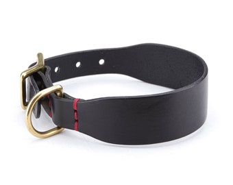 Dog Collar, Leather Dog Collar, Engraved Dog Collar, O-Ring Dog Collar, Gift for Pet