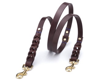 Leather Dog Leash, Dog Leather Leash, Gift for Pet