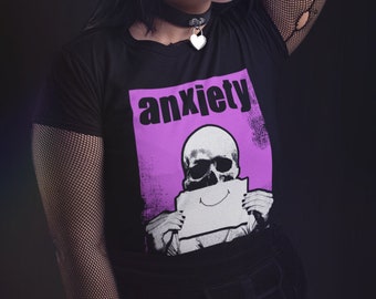 Alternative Nu Goth Clothing Aesthetic - Anxiety T-Shirt