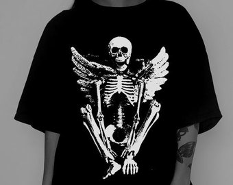 Alternative Nu Goth Clothing Aesthetic - Occult Grunge Angel Streetwear Unisex Graphic T-Shirt