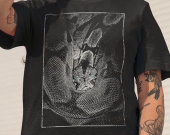 Alternative Nu Goth Clothing Shirts Aesthetic Goth Women - Snake Grunge T-Shirt