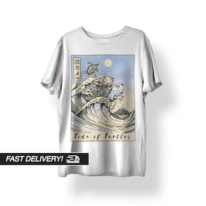 Japanese Streetwear, Japanese Shirt, Japanese Clothing, Japanese Art Shirt, Indie Clothing, Retro Japanese Shirt Japan Wave T-Shirt
