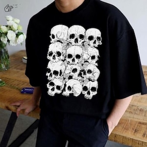 Alternatywna odzież Nu Goth - Occult Streetwear Graphic Unisex T-shirt - TRUE FACE