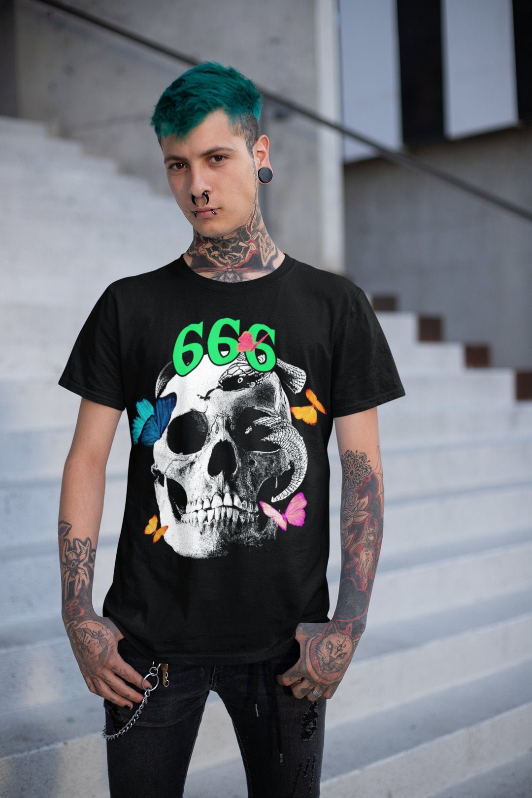 Buy Alternative Nu Goth Clothing Style Shirts Women, Men Aesthetic Vampire  Teeth T-shirt Online in India 