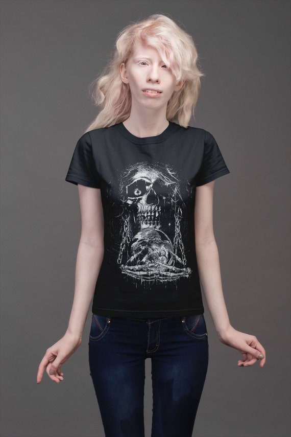 透けロンt skull punk grunge 00s 平成　ダークコア 2000s Skull Wing Print Tank Tops Cyber Grunge Y2K Graphic