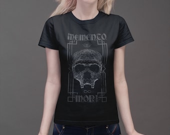 Alternative Nu Goth Clothing Aesthetic Goth - Memento Mori T-Shirt