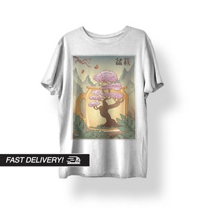 Japanese Streetwear, Japanese Shirt, Japanese Clothing, Japanese Art Shirt, Indie Clothing, Retro Japanese Shirt Japan Bonsai T-Shirt