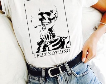 Alternative Nu Goth Clothing Streetwear Unisex Skull T-Shirt