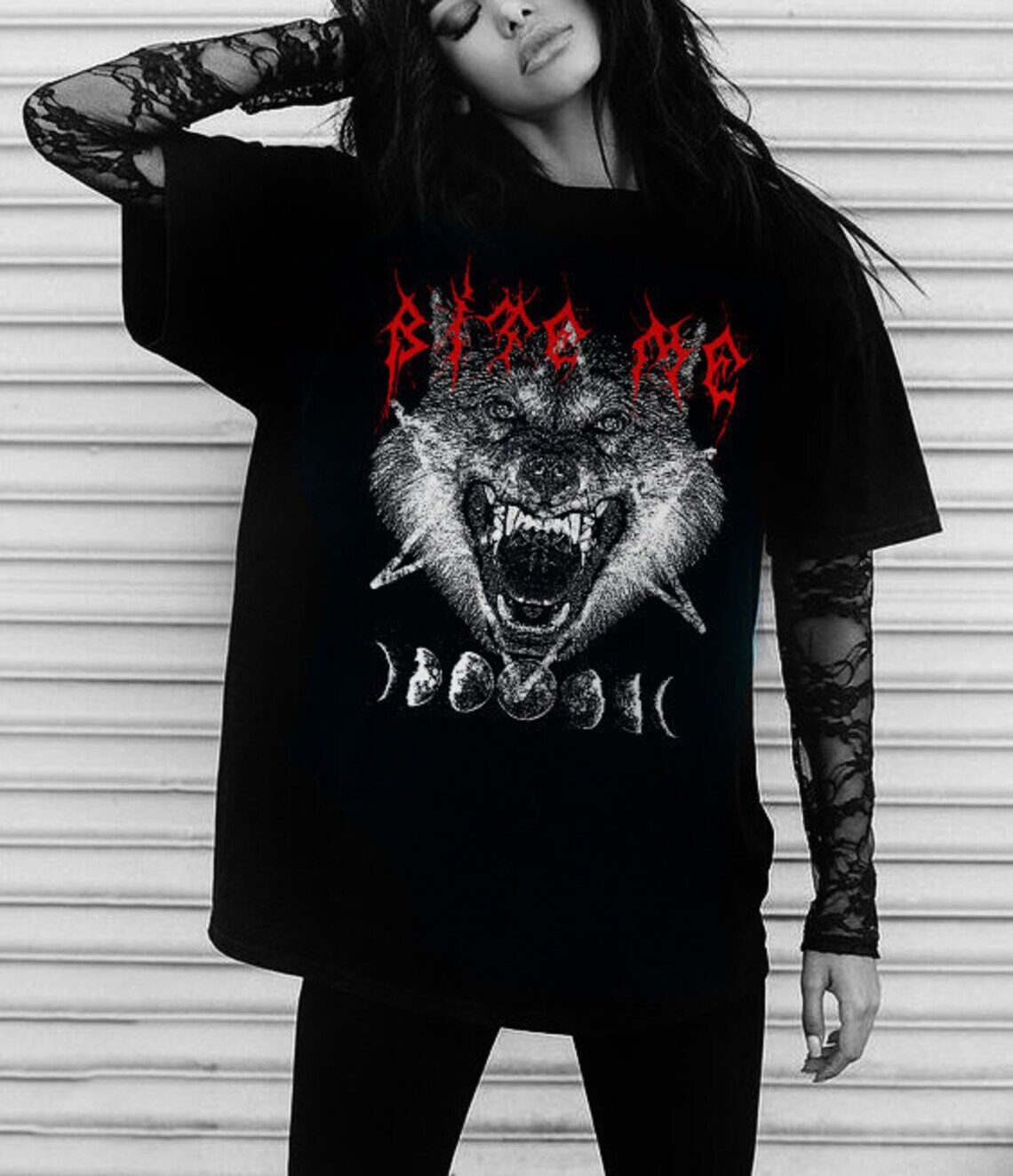 Alternative Nu Goth Clothing Women, Men Goth Aesthetic 666 Skull T-shirt 