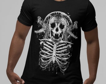 Alternative Goth Clothes Aesthetic - 2000s Y2k Grunge Graphic T-Shirt