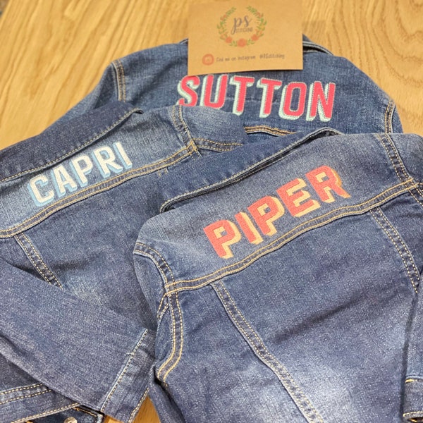 Toddler Embroidered Denim Jacket