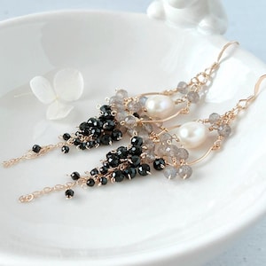 Chandelier earrings gold filled - Etsy 日本