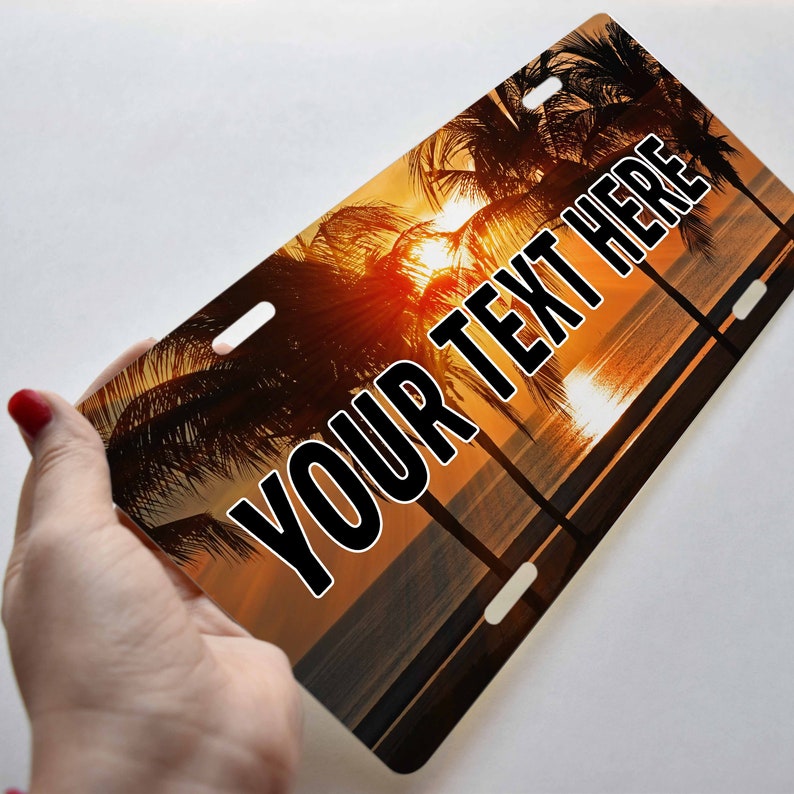 Custom License Plate for Cars | Add Photo, Text or Logo | Aluminum ...