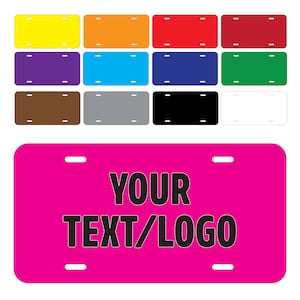Bunt Personalisieren Sie das Nummernschild-Auto-Tag besonders anfertigen | Nummernschild vorne Personalisiertes Schild | Platte Autozubehör Custom | Vater Geschenk