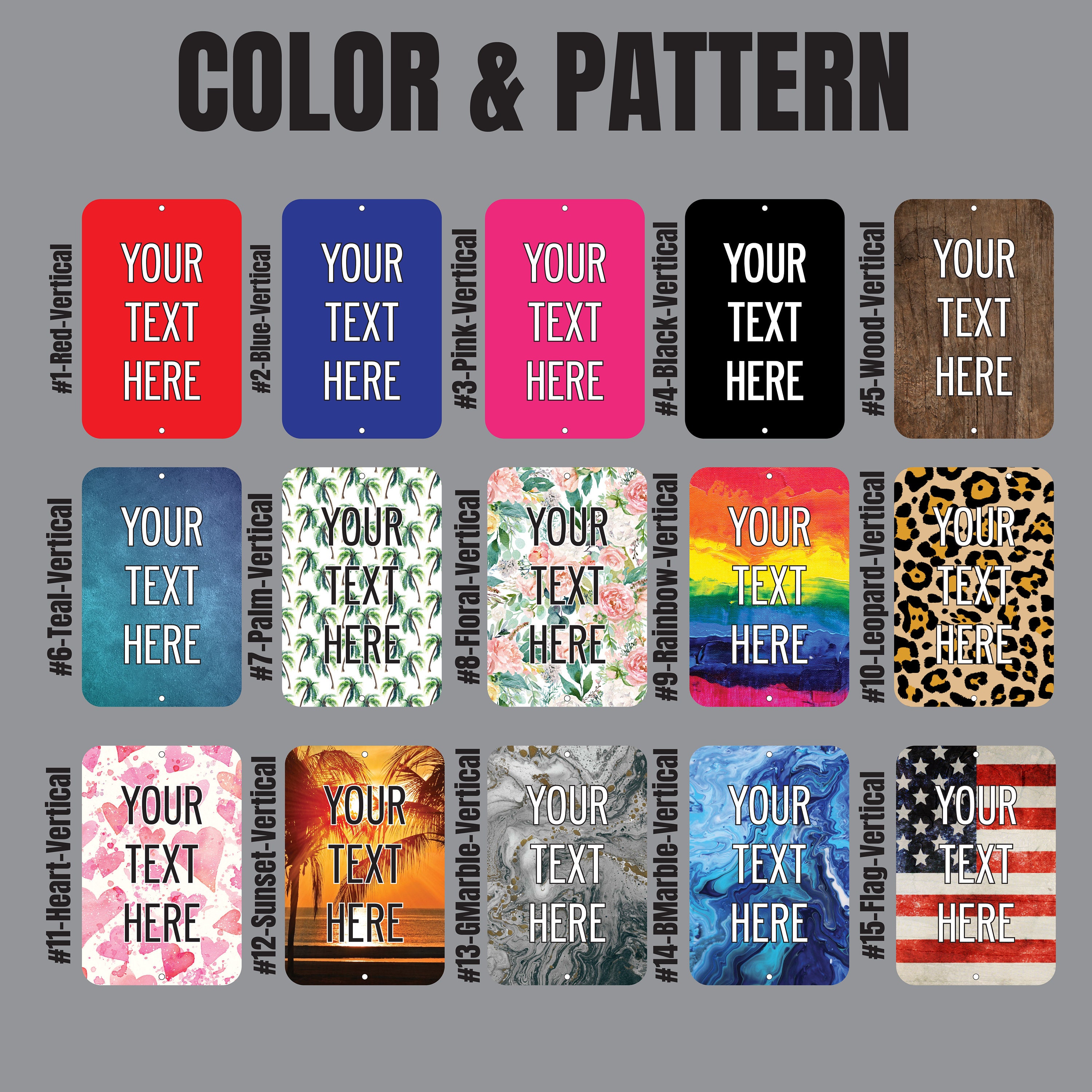 Personalized Custom Aluminum Metal Signs With Your Text - Etsy