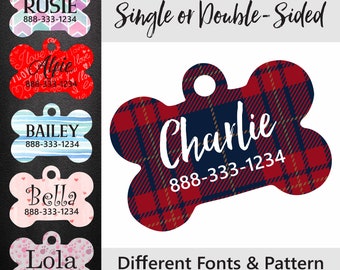 Pet ID Tag | Single/Double Sided Dog | Tag for Dog | PET ID Tag | Custom Pet Tag | Customize Dog Tag | Personalized Pet Tag