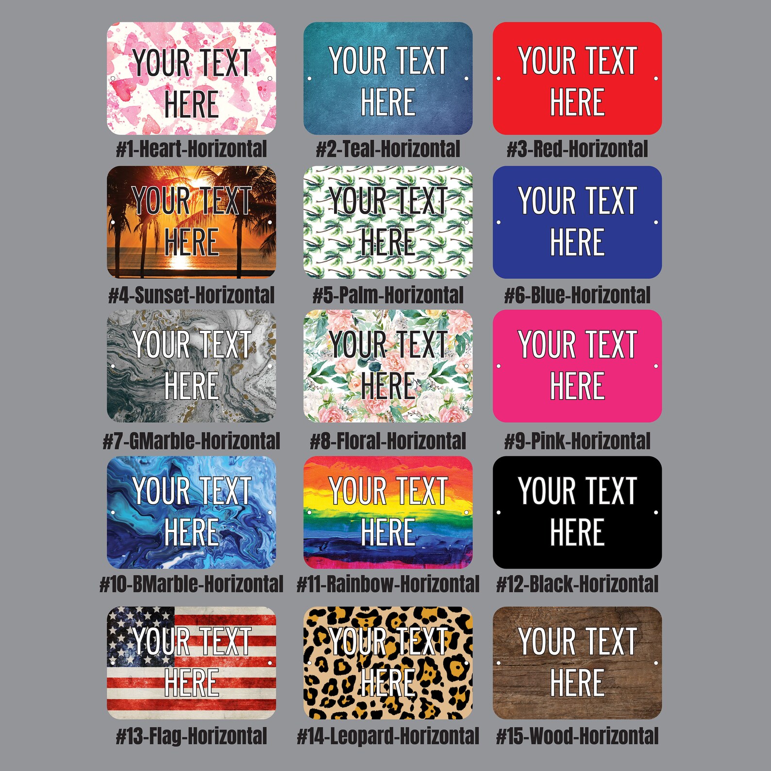Personalized Custom Aluminum Metal Signs With Your Text - Etsy