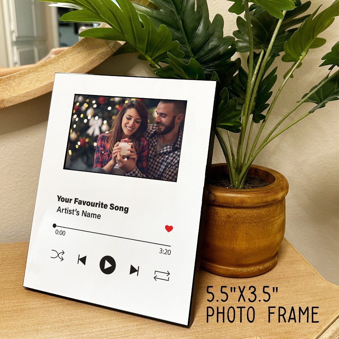 Personalized Music Frame Custom Album Cover Song Frame Etsy