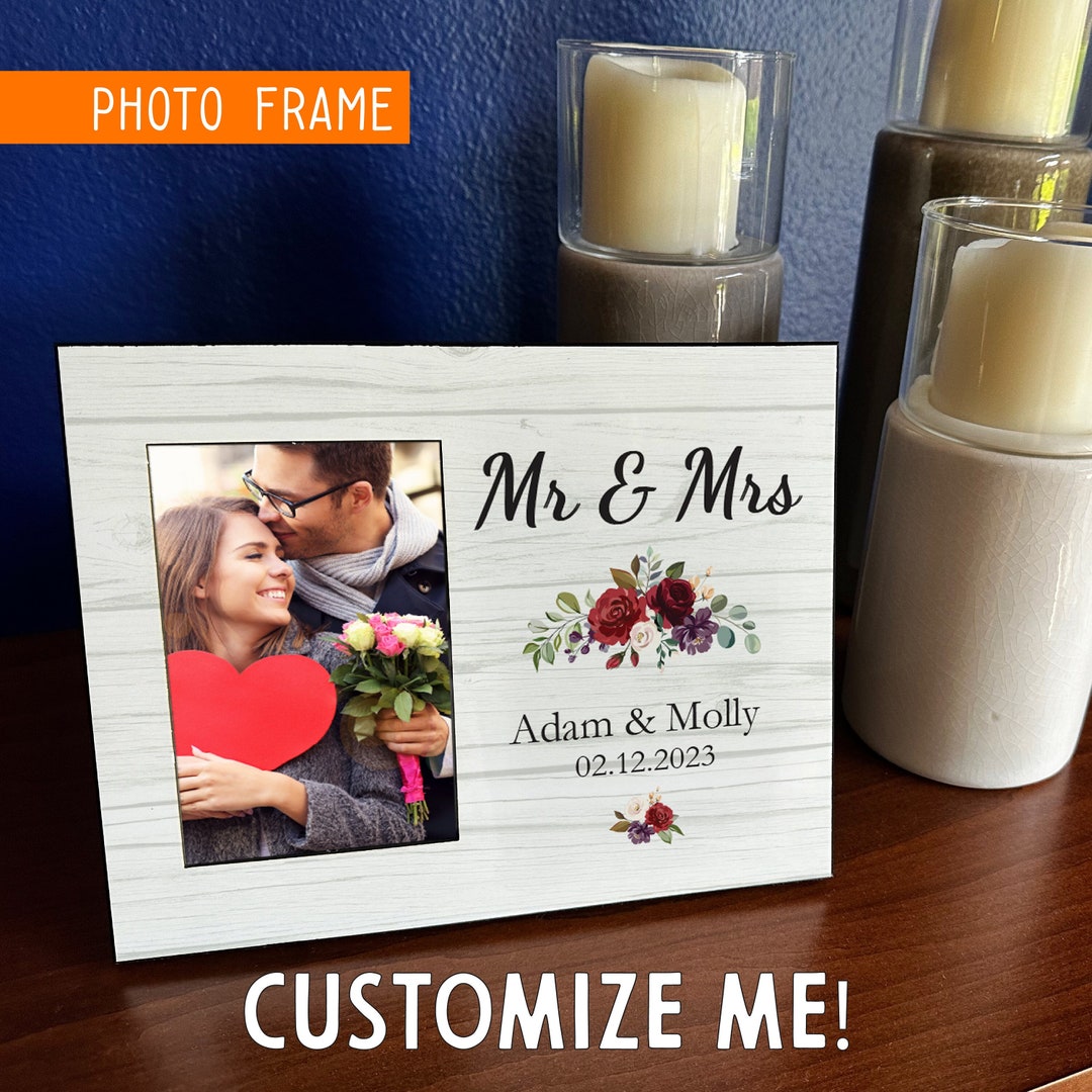 Free Personalization, Personalized Photo Frame Couple Gift, Gift for ...