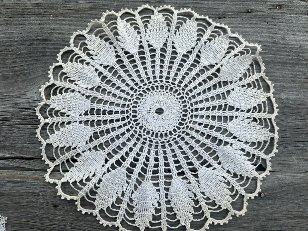 Vintage Lace Crochet Lace Doilies Doily Cotton Handmade Home Decor