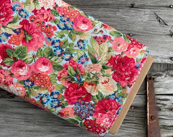 Free Spirit Fabrics by Sanderson CELEBRATE SANDERSON Cotton Quilting and Sewing Fabric Lovely Vibrant Floral