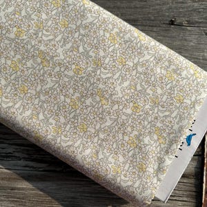 Liberty Fabrics from Riley Blake Designs Pastel Yellow and Pink Floral Flower Show Forget Me Not Blossom