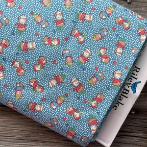 Fabric PLAYTIME 30&#39;s Bears Children&#39;s Design by Lindsey Wilkes Animals Flowers Toys Cotton Fabric Riley Blake Designs