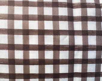 Brown Gingham Fabric, Riley Blake Designs Quilt & Apparel
