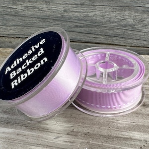 Darice Ribbon Satin Stoff Selbstklebend für Craft Junk Journaling und Craft Projekte Lot von 2 Spulen je 4 ft