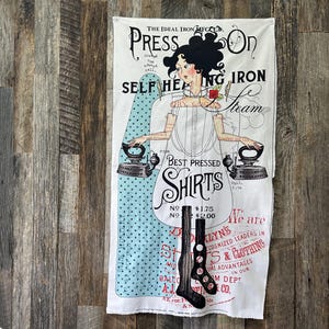 PRESS ON ファブリックパネル J Wecker Frisch ヴィンテージパターン キルティングファブリック コットンソーイング Riley Blake Designs 24 x44 インチ