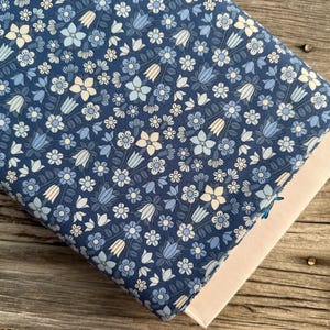 Liberty Fabrics Coastal Walk from Riley Blake Designs Blue Floral Flower Show Hampstead Meadow